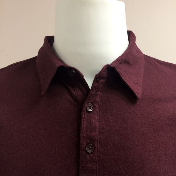 DKNY Jeans Burgundy Polo Shirt - Picture 4 of 8